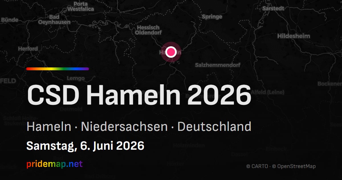 CSD Hameln 2026 — Hameln, Deutschland