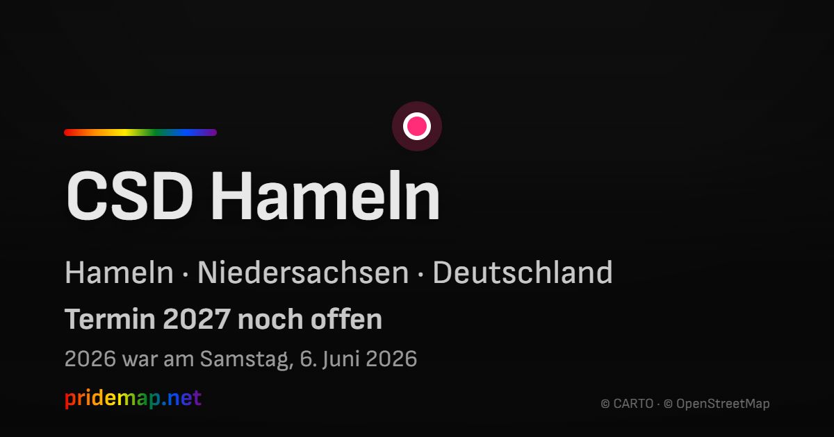CSD Hameln — Hameln, Deutschland