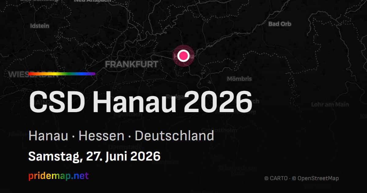 CSD Hanau 2026 — Hanau, Germany