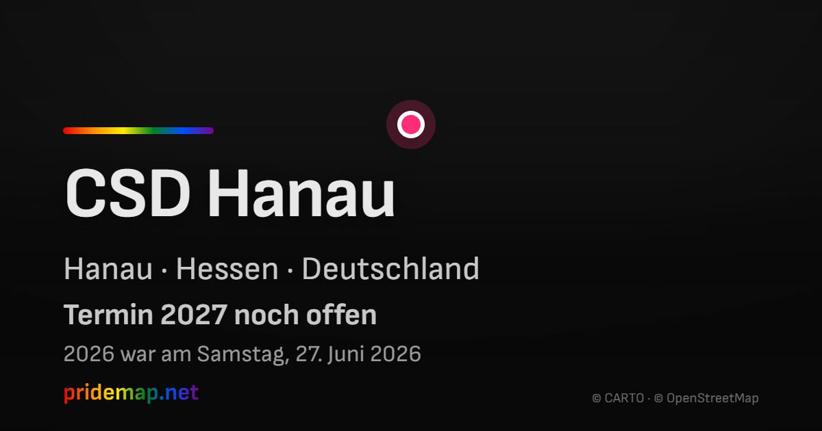 CSD Hanau — Hanau, Deutschland