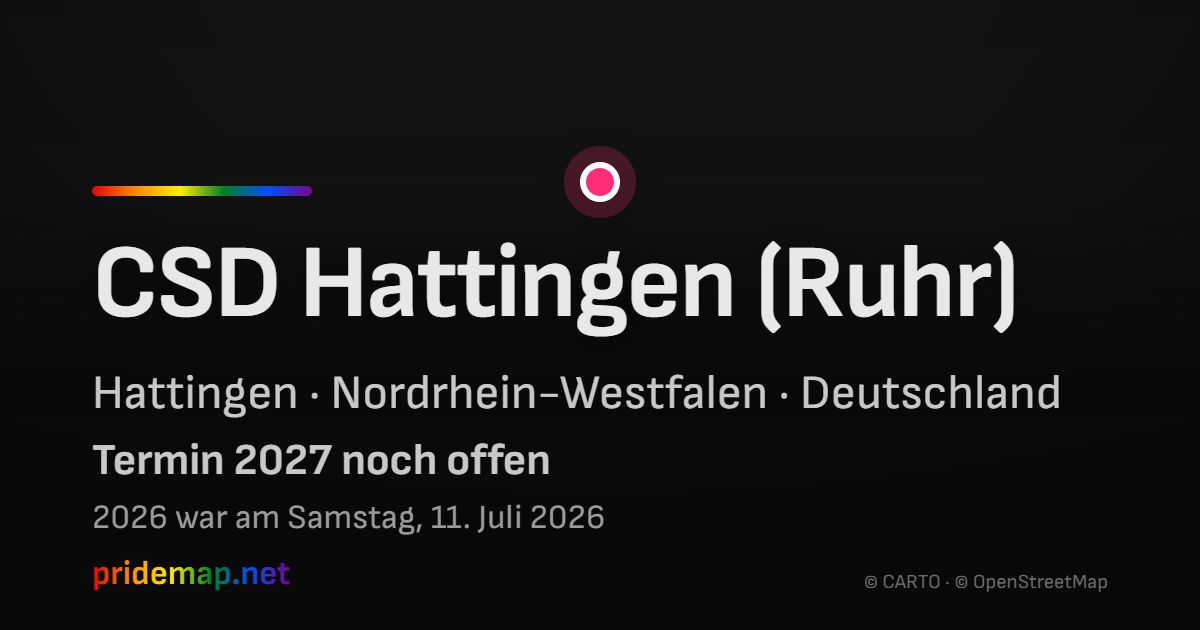 CSD Hattingen (Ruhr) — Hattingen, Deutschland