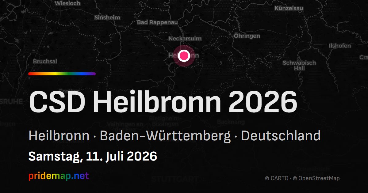 CSD Heilbronn 2026 — Heilbronn, Deutschland