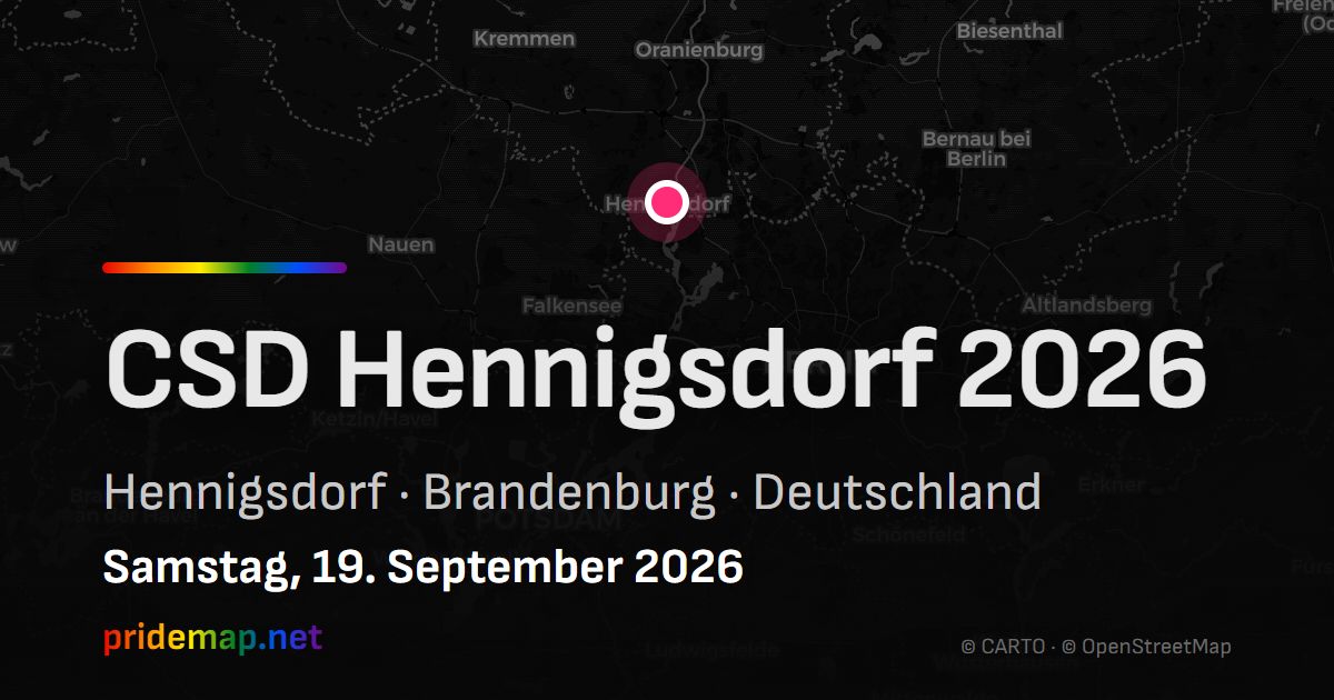 CSD Hennigsdorf 2026 — Hennigsdorf, Germany