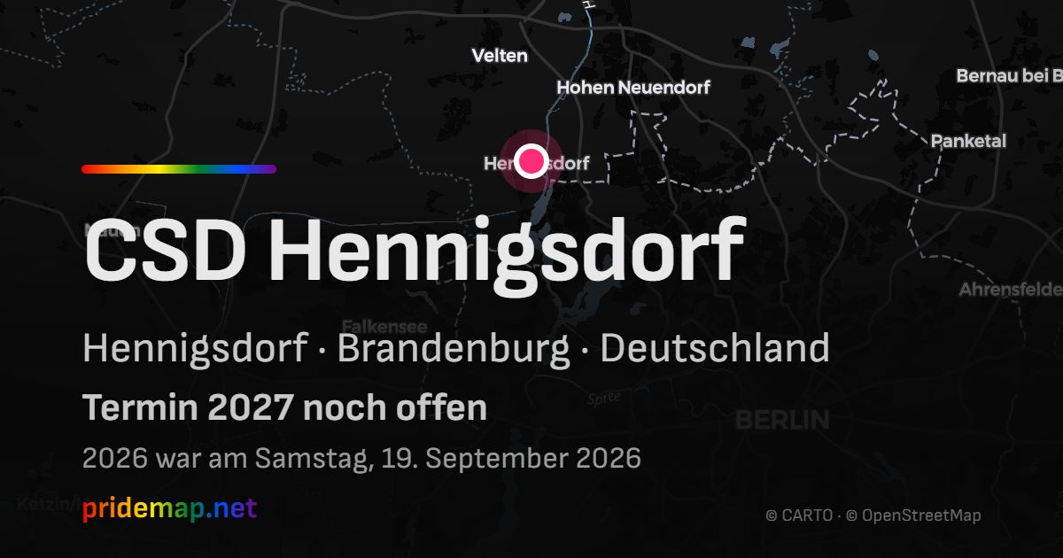CSD Hennigsdorf — Hennigsdorf, Deutschland