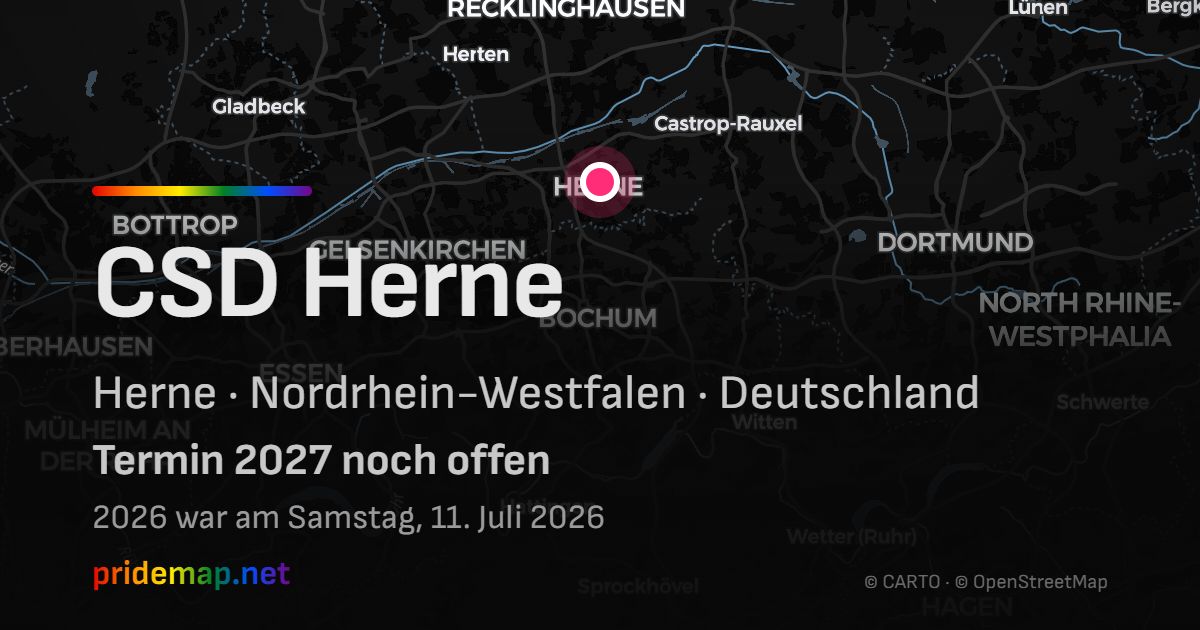 CSD Herne — Herne, Deutschland