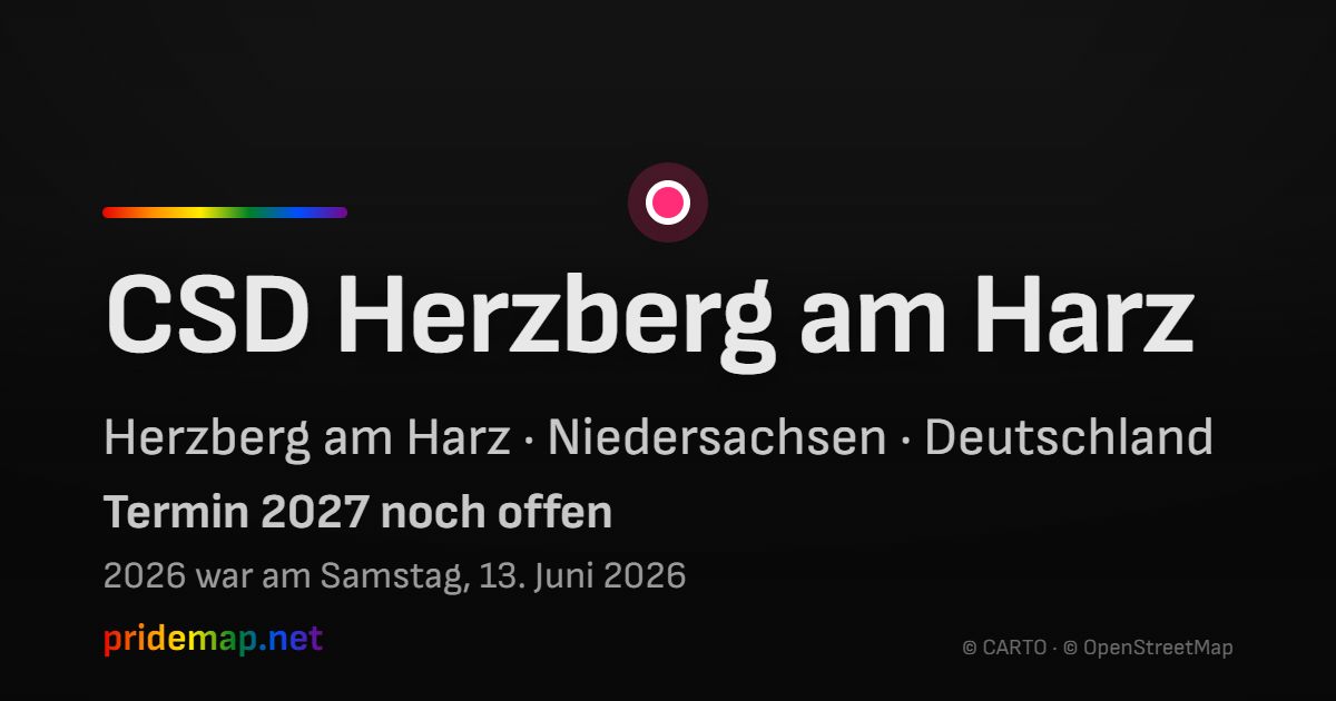 CSD Herzberg am Harz — Herzberg am Harz, Deutschland