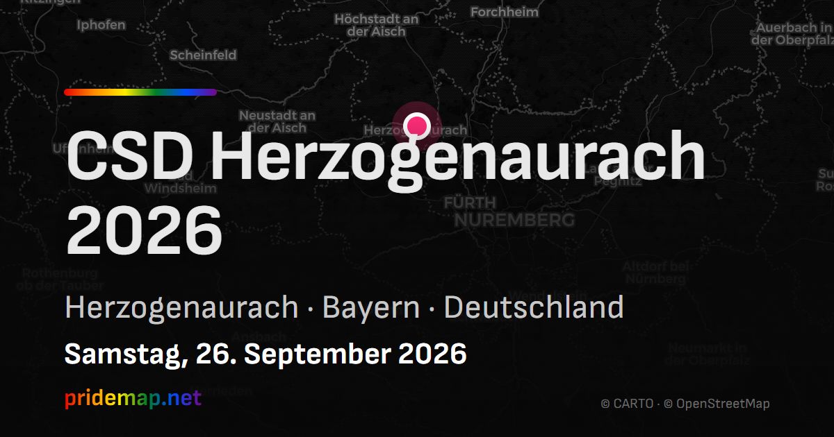 CSD Herzogenaurach 2026 — Herzogenaurach, Germany