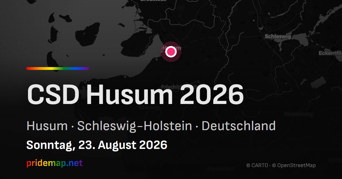 CSD Husum 2026 — Husum, Deutschland