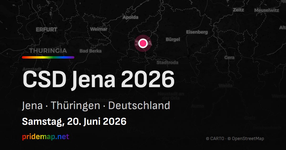 CSD Jena 2026 — Jena, Deutschland