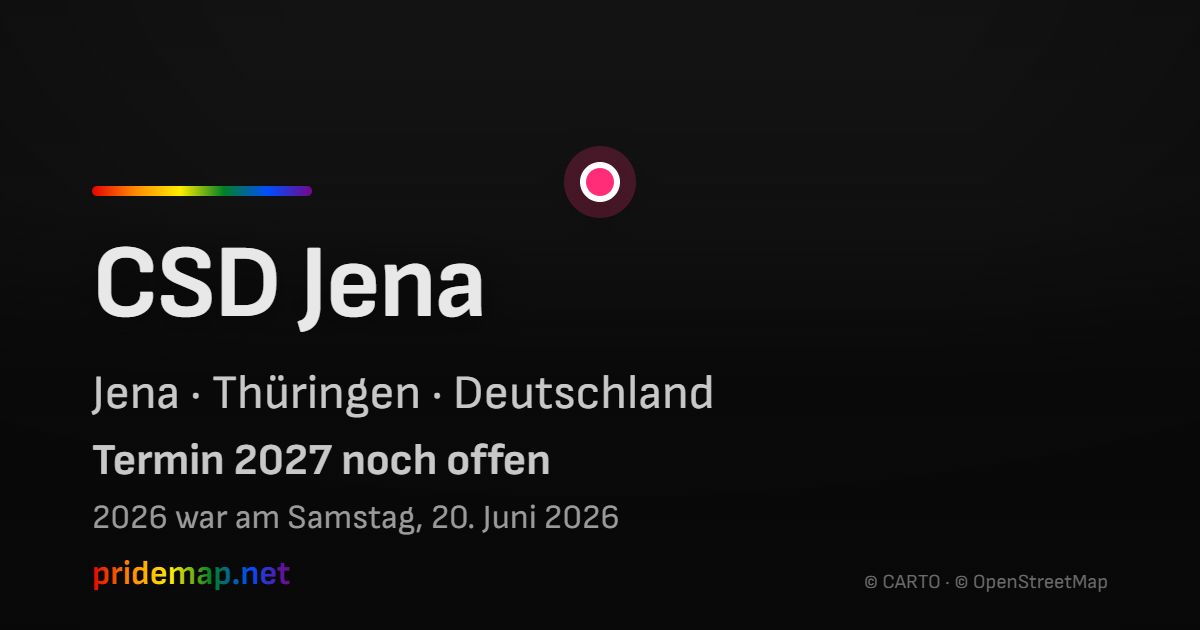 CSD Jena — Jena, Deutschland