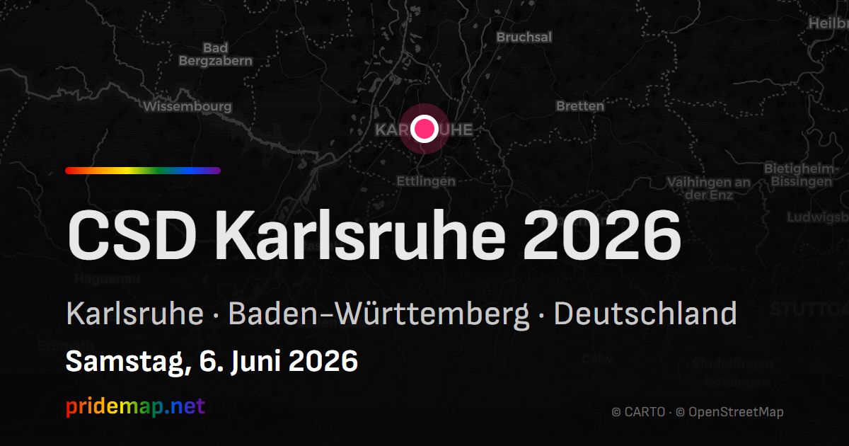 CSD Karlsruhe 2026 — Karlsruhe, Germany