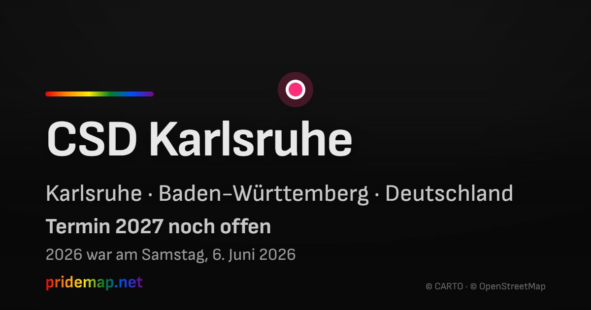 CSD Karlsruhe — Karlsruhe, Deutschland