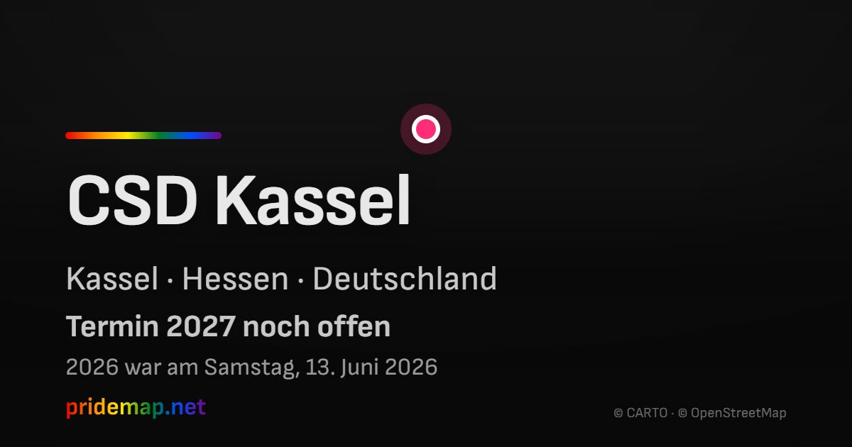CSD Kassel — Kassel, Deutschland