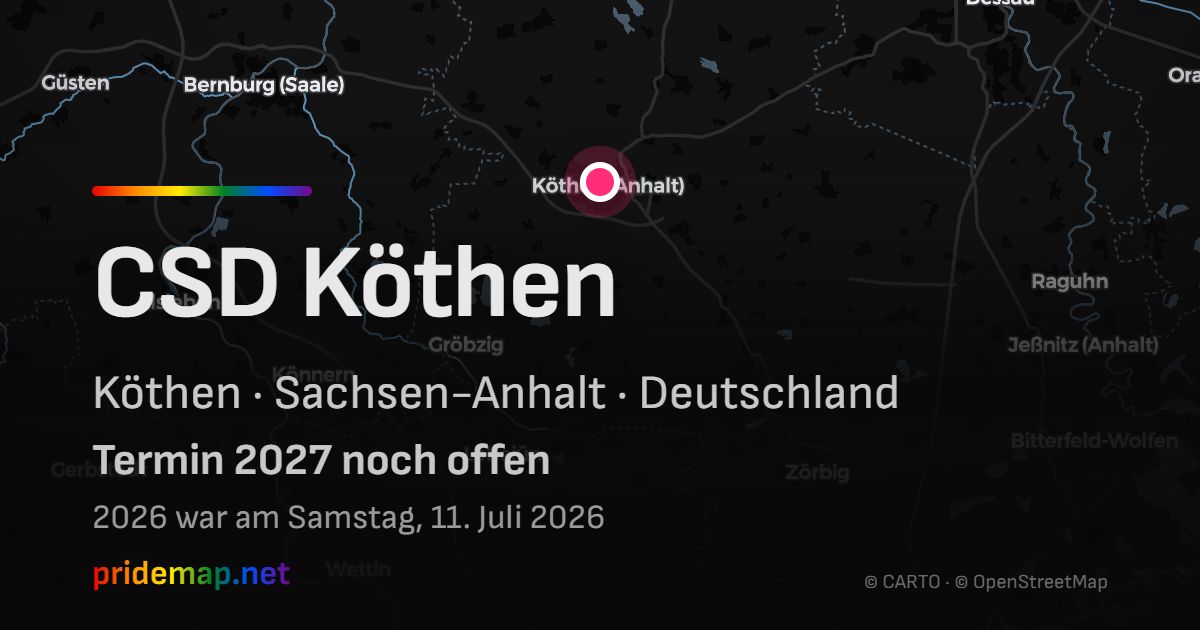 CSD Köthen — Köthen, Deutschland