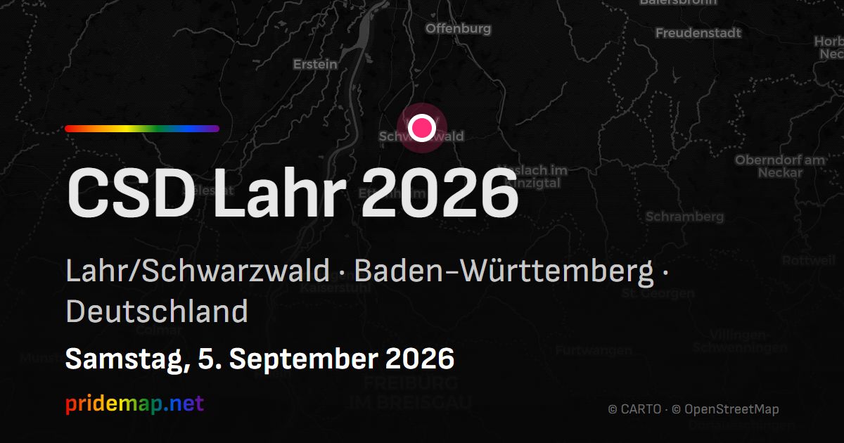 CSD Lahr 2026 — Lahr/Schwarzwald, Germany