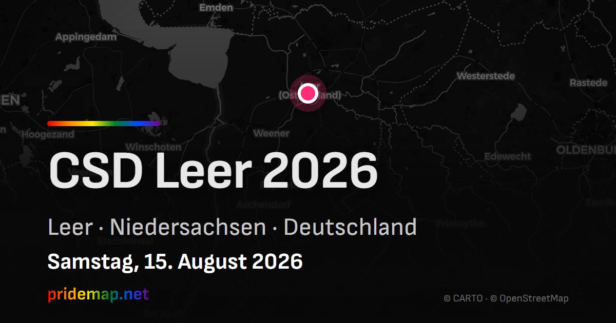 CSD Leer 2026 — Leer, Deutschland