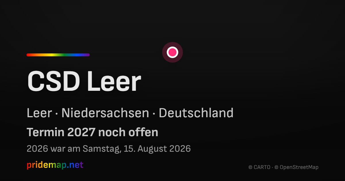 CSD Leer — Leer, Deutschland