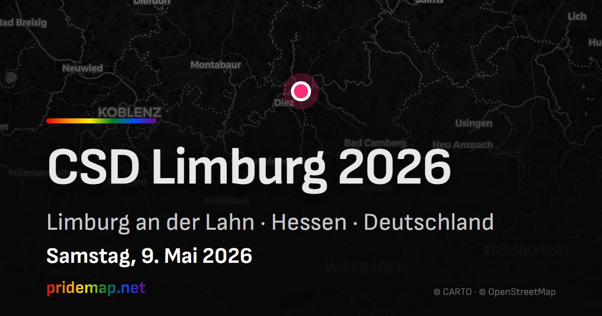 CSD Limburg 2026 — Limburg an der Lahn, Deutschland