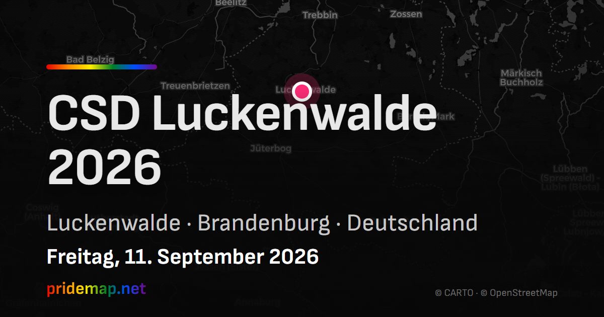 CSD Luckenwalde 2026 — Luckenwalde, Deutschland