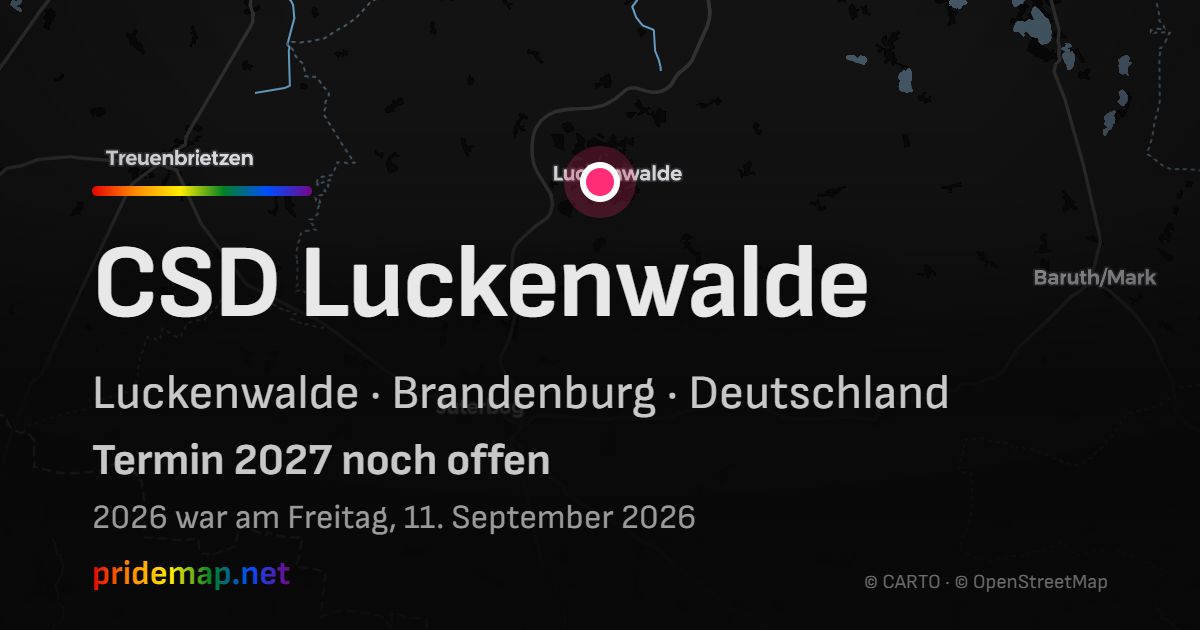 CSD Luckenwalde — Luckenwalde, Germany