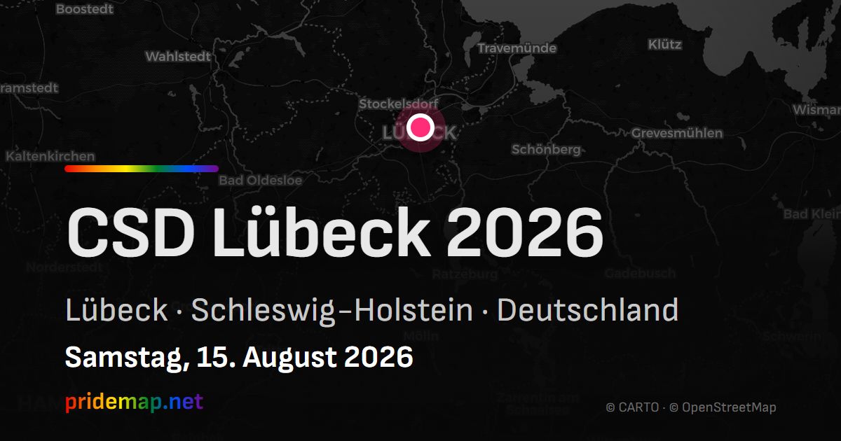 CSD Lübeck 2026 — Lübeck, Deutschland