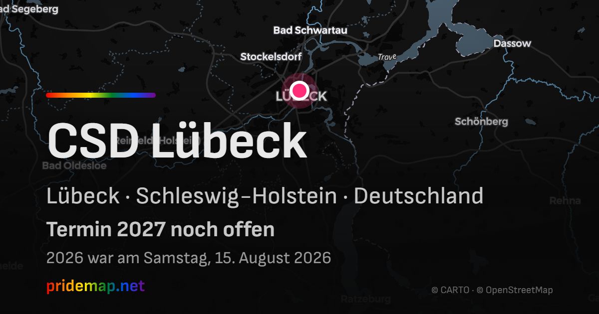 CSD Lübeck — Lübeck, Deutschland