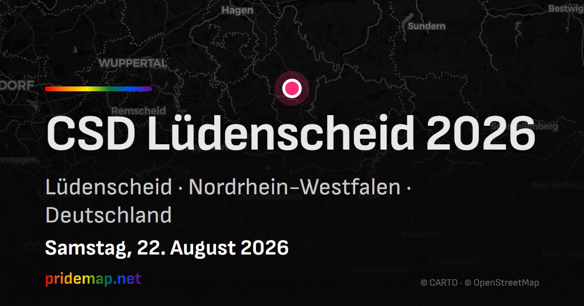CSD Lüdenscheid 2026 — Lüdenscheid, Deutschland
