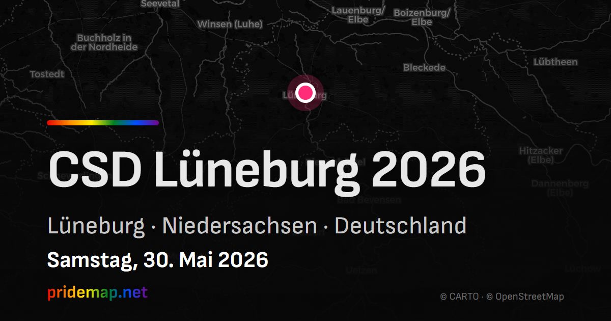 CSD Lüneburg 2026 — Lüneburg, Deutschland