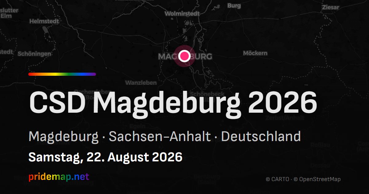 CSD Magdeburg 2026 — Magdeburg, Deutschland