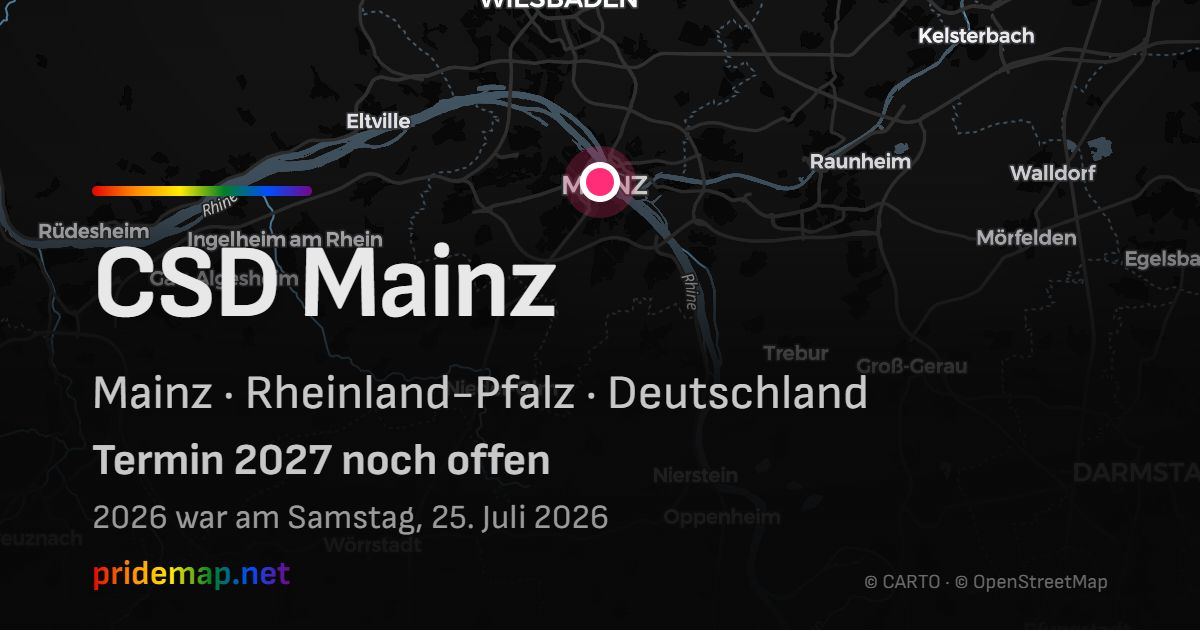 CSD Mainz — Mainz, Deutschland