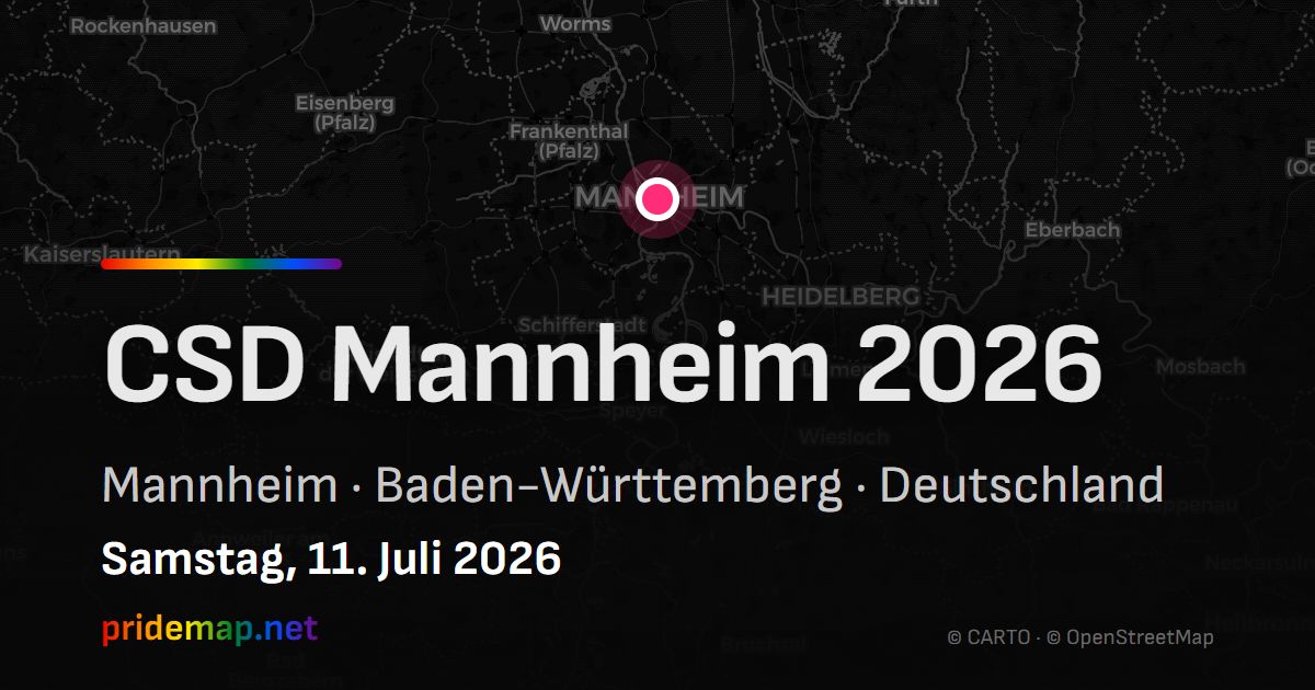 CSD Mannheim 2026 — Mannheim, Deutschland