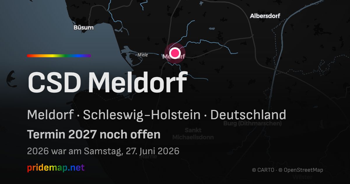 CSD Meldorf — Meldorf, Deutschland