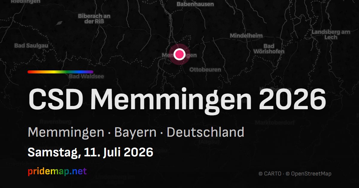 CSD Memmingen 2026 — Memmingen, Deutschland