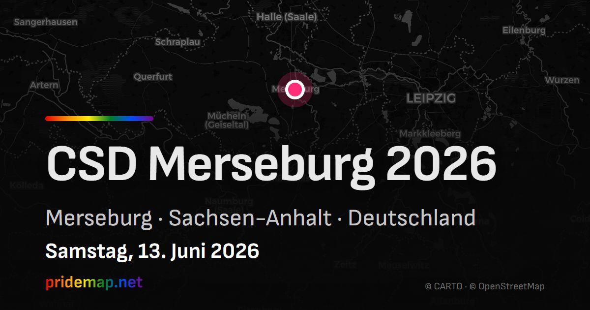 CSD Merseburg 2026 — Merseburg, Deutschland
