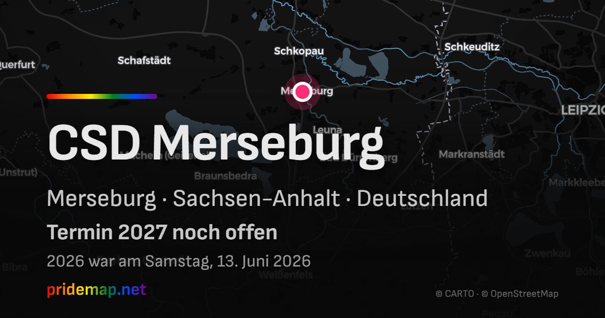 CSD Merseburg — Merseburg, Deutschland