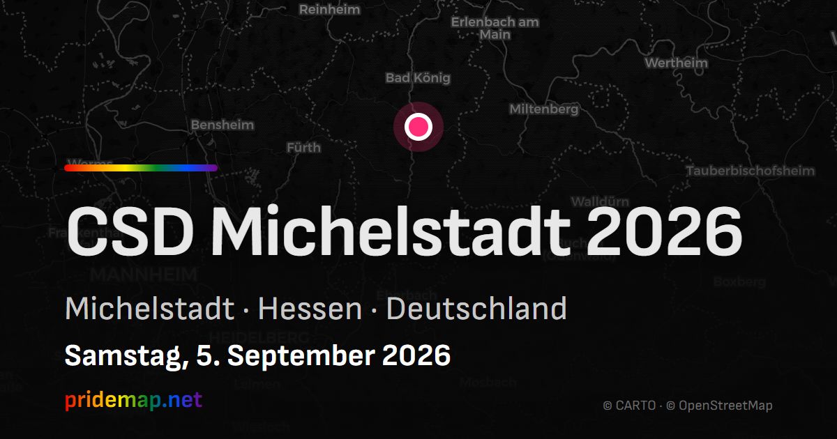 CSD Michelstadt 2026 — Michelstadt, Germany