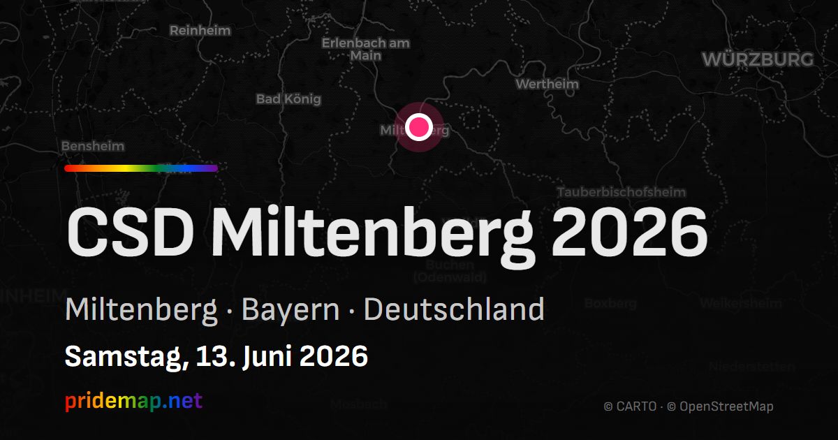 CSD Miltenberg 2026 — Miltenberg, Deutschland
