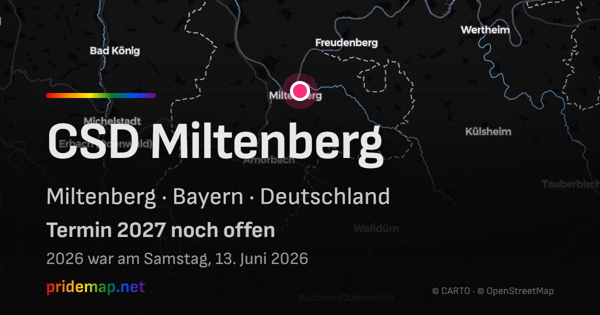 CSD Miltenberg — Miltenberg, Deutschland