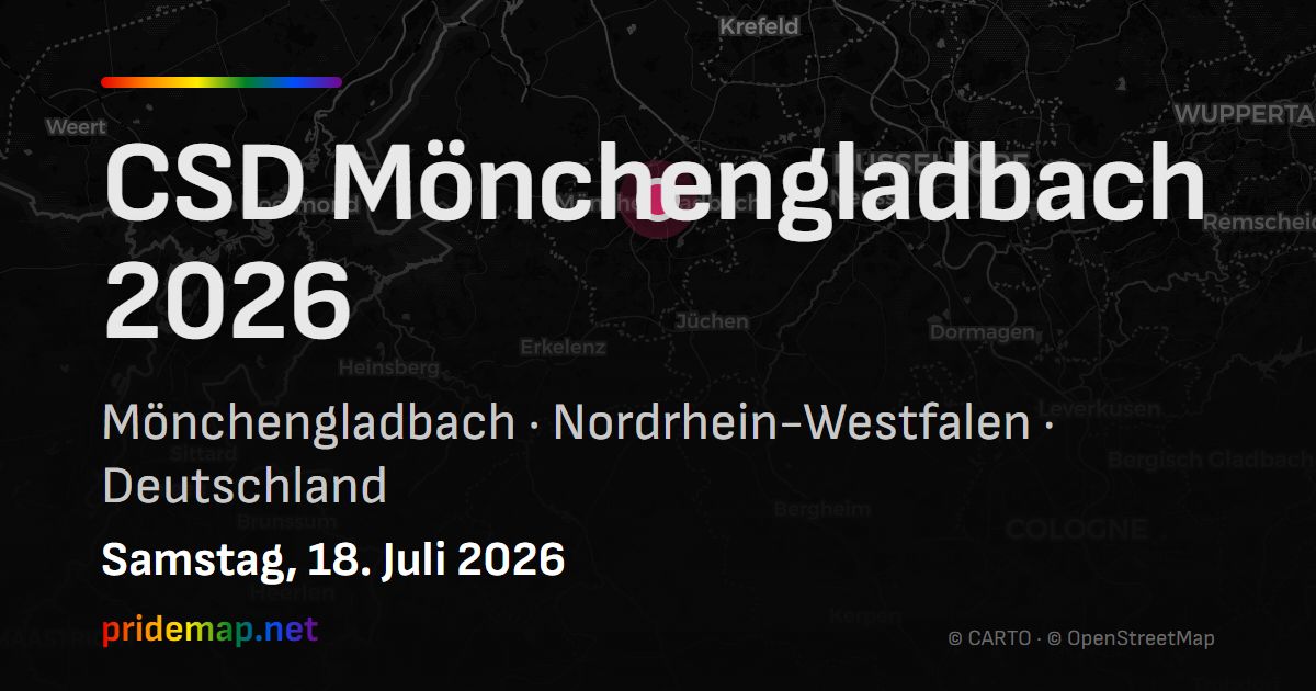 CSD Mönchengladbach 2026 — Mönchengladbach, Germany