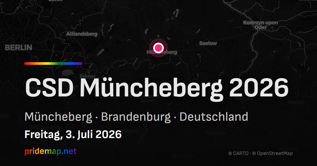 CSD Müncheberg 2026 — Müncheberg, Deutschland