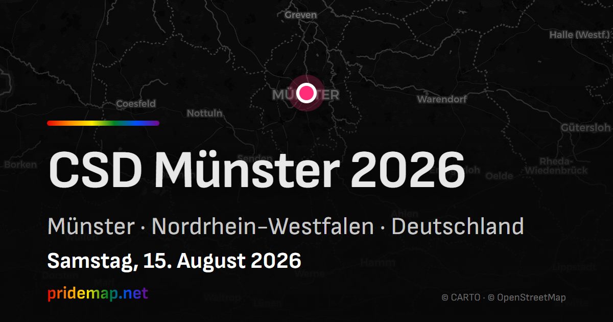 CSD Münster 2026 — Münster, Germany