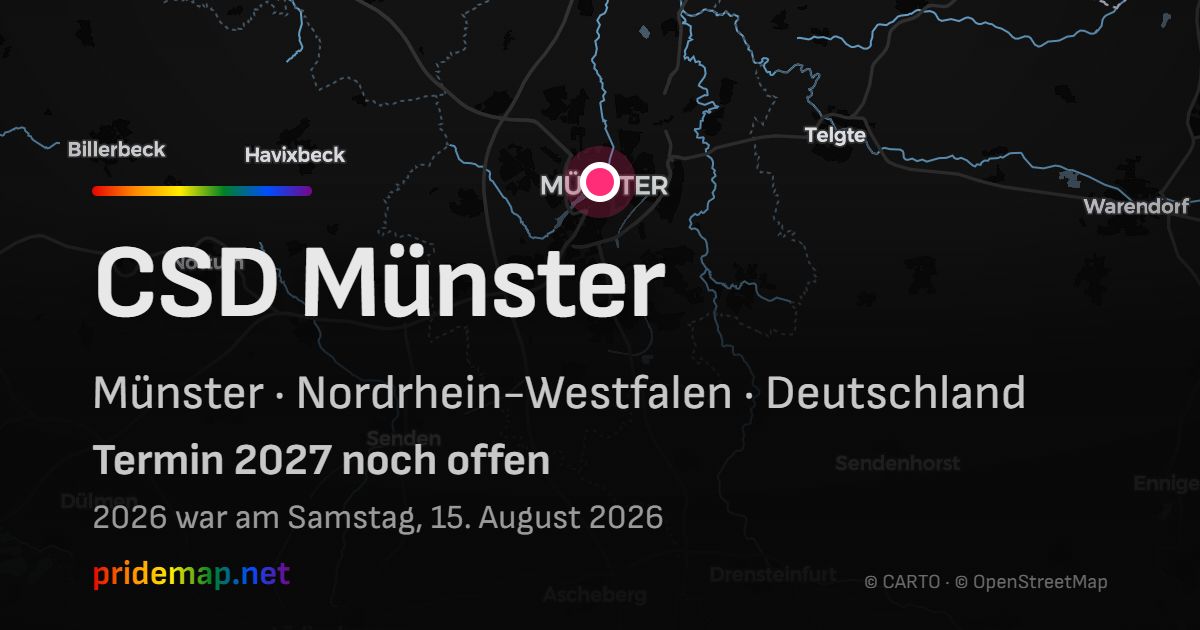 CSD Münster — Münster, Deutschland