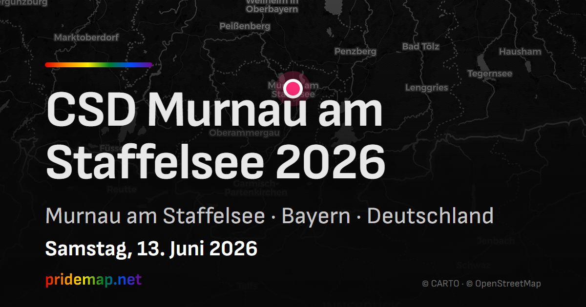 CSD Murnau am Staffelsee 2026 — Murnau am Staffelsee, Deutschland