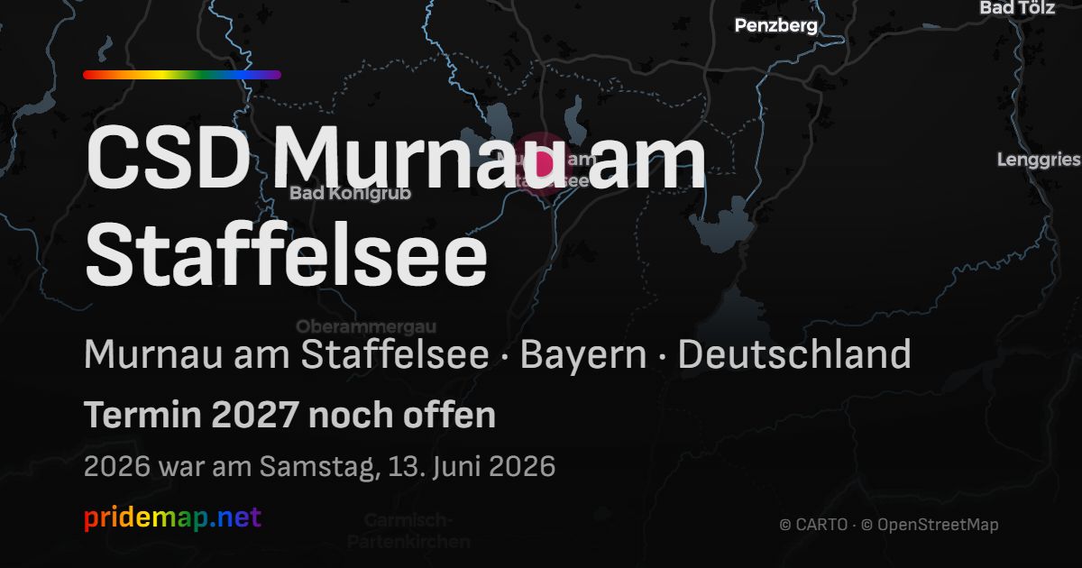 CSD Murnau am Staffelsee — Murnau am Staffelsee, Deutschland