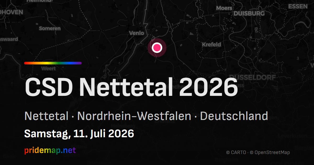 CSD Nettetal 2026 — Nettetal, Germany