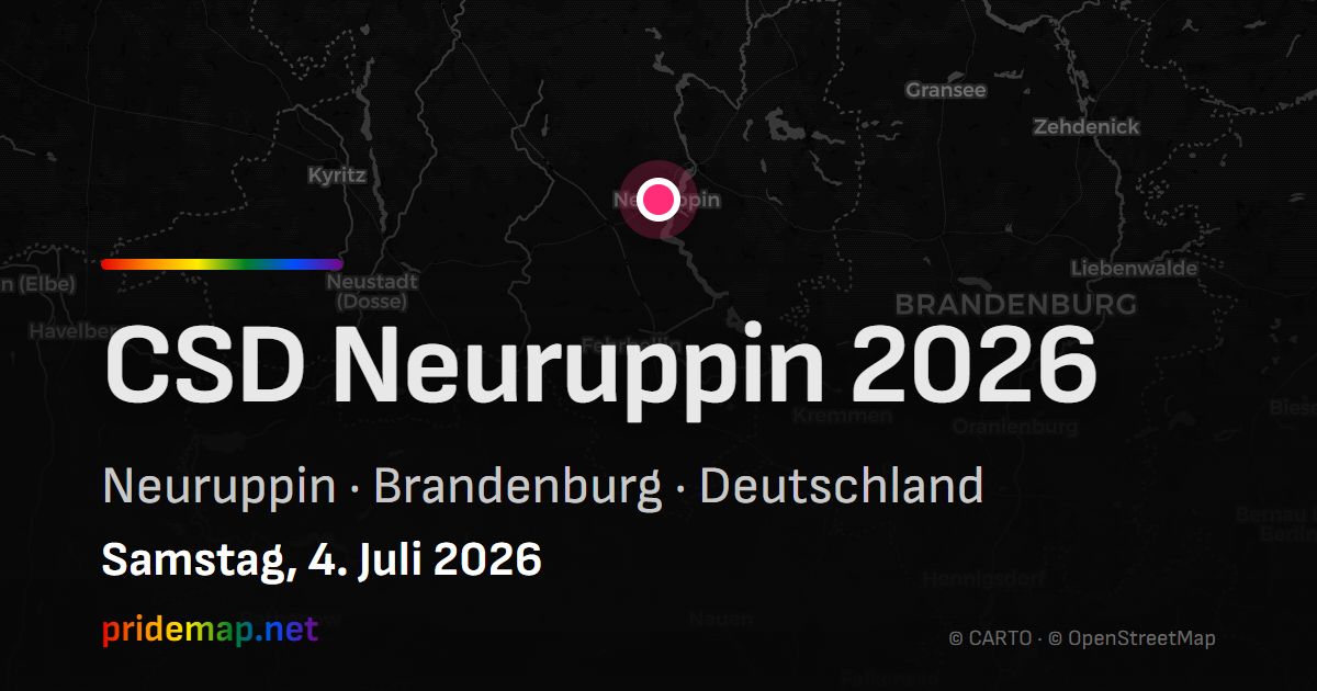 CSD Neuruppin 2026 — Neuruppin, Deutschland