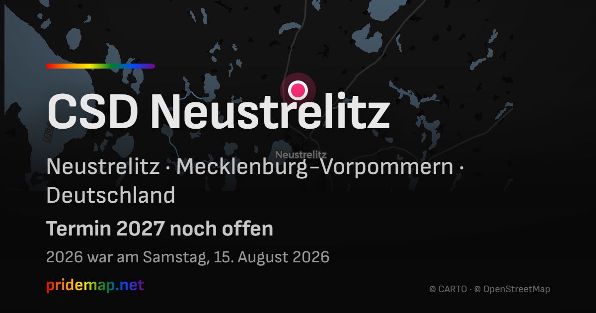 CSD Neustrelitz — Neustrelitz, Deutschland