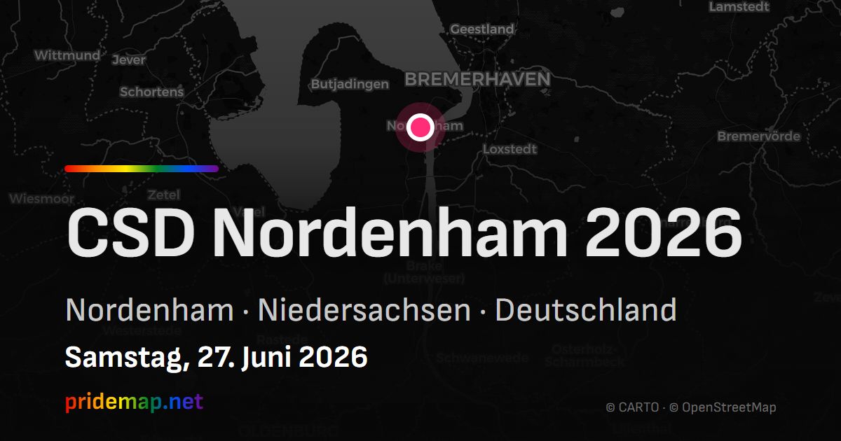 CSD Nordenham 2026 — Nordenham, Deutschland