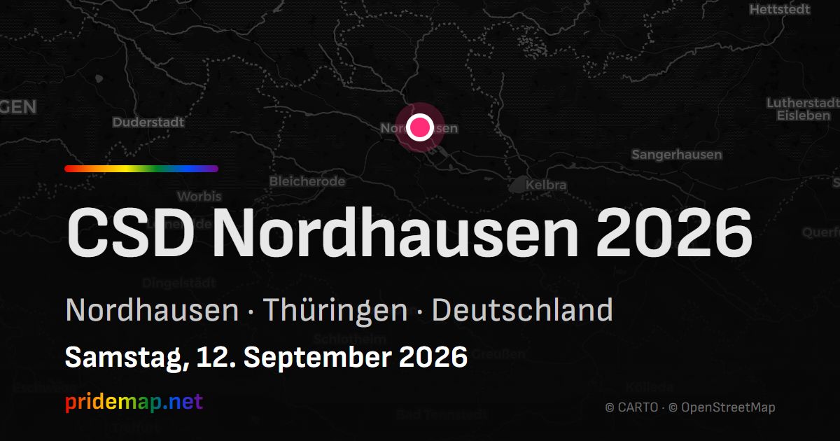 CSD Nordhausen 2026 — Nordhausen, Deutschland