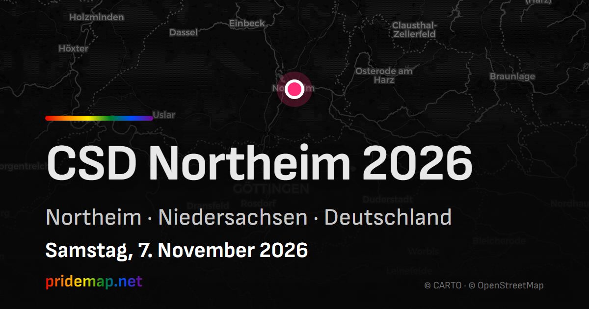 CSD Northeim 2026 — Northeim, Deutschland